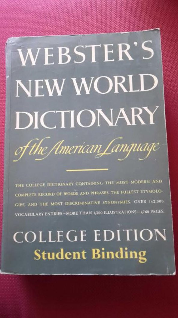 WEBSTER'S NEW WORLD DICTIONARY OF THE AMERICAN LANGUAGE (COLLEGE EDITION-THUMB INDEXED)