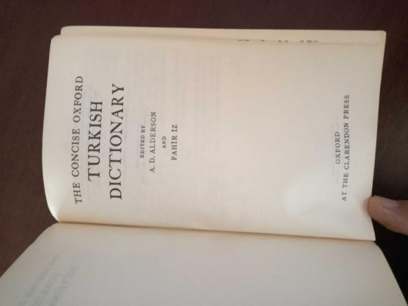 THE CONCISE OXFORD  TURKISH DICTIONARY  /  TURKISH - ENGLISH  *   ENGLISH - TURKISH