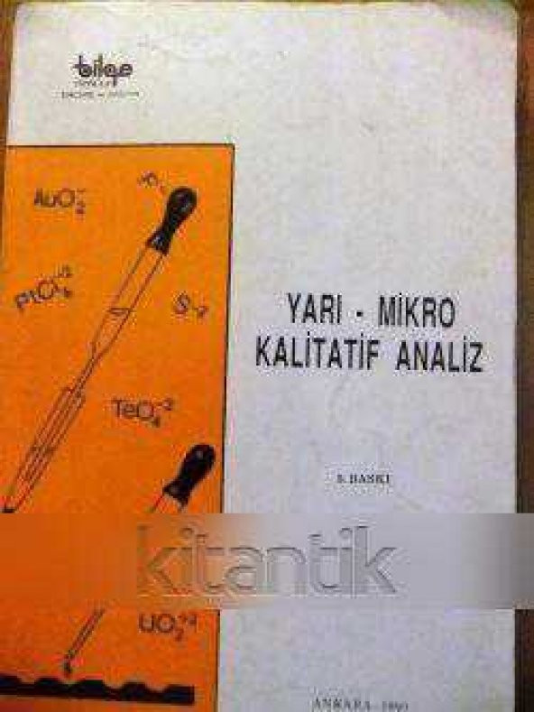 YARI-MİKRO KALİTATİF  ANALİZ - 1