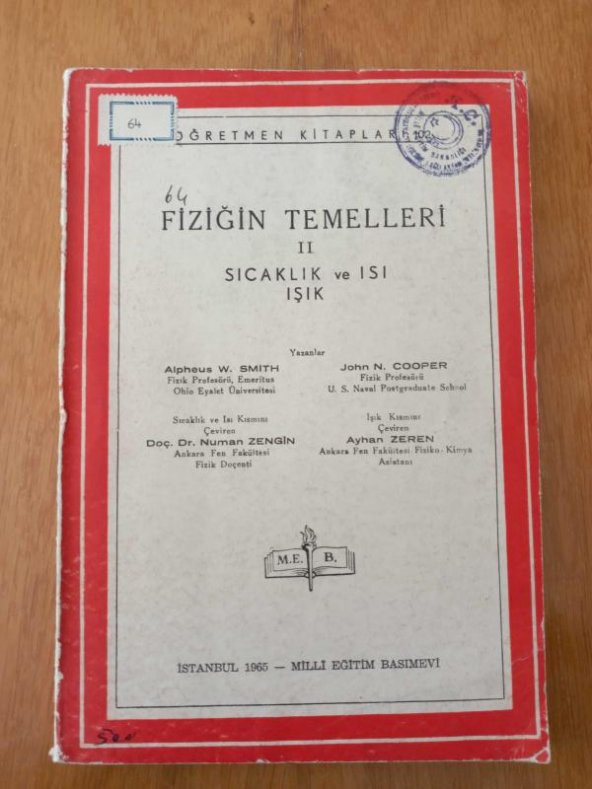 FİZİĞİN TEMELLERİ -  II   /   SICAKLIK ve ISI ,  IŞIK ürün görseli 1