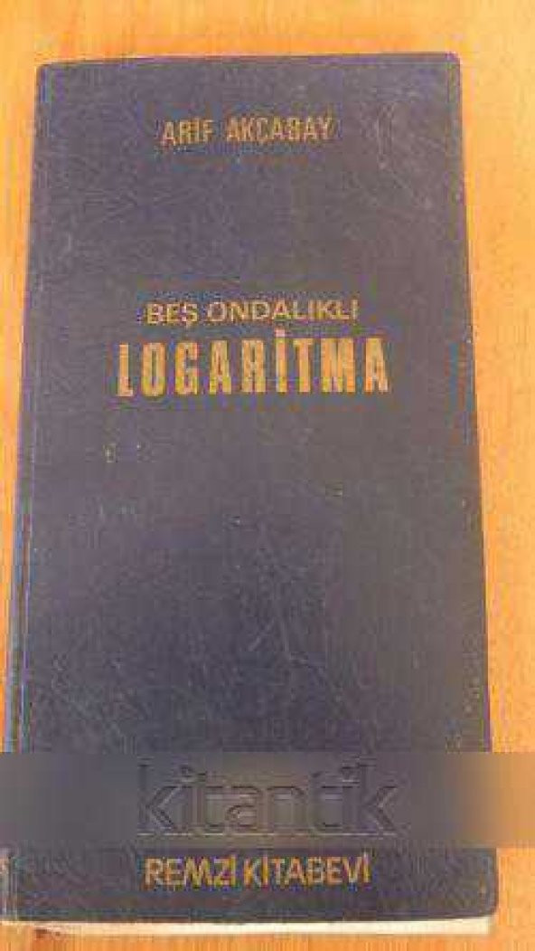 Beş Ondalıklı  LOGARİTMA ürün görseli 1