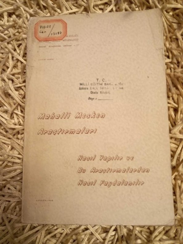 Mahalli Mesken Araştırmaları Nasıl Yapılır ve Bu Araştırmalardan Nasıl Faydalanılır ürün görseli 1