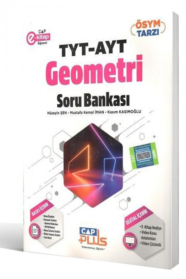 Çap Yayınları 2023 AYT-TYT Geometri Plus Soru Bankası