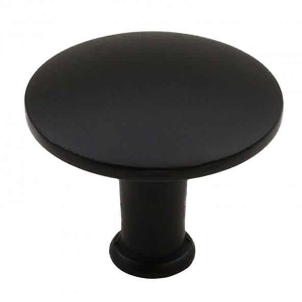 Düğme Kulp Çekmece Dolap Kapak Kulpu Kulbu Metal Mat Siyah ürün görseli