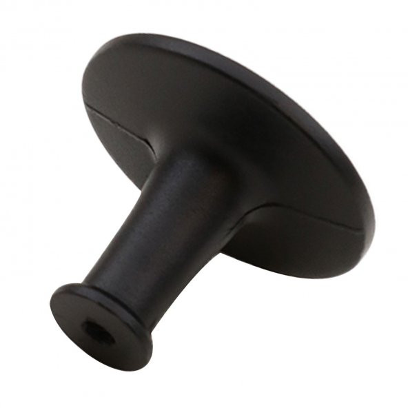 Düğme Kulp Çekmece Dolap Kapak Kulpu Kulbu Metal Mat Siyah - Resim 2