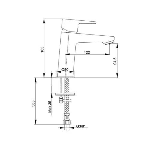 E.C.A. Dalia 102188111 Lavabo Bataryası - 2