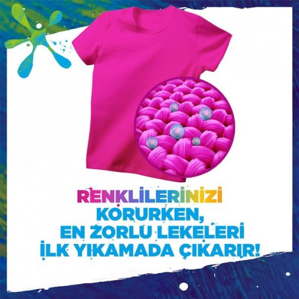 Omo Toz Çamaşır Deterjanı Active Fresh Renkliler Için 7.5 kg 50 Yıkama X2 Adet - 4