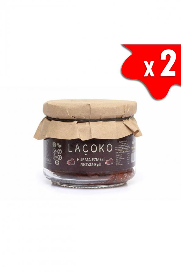 Laçoko Şekersiz Katkısız Vegan Doğal Hurma Ezmesi Hurma Dolgusu Hurma Püresi 700 G