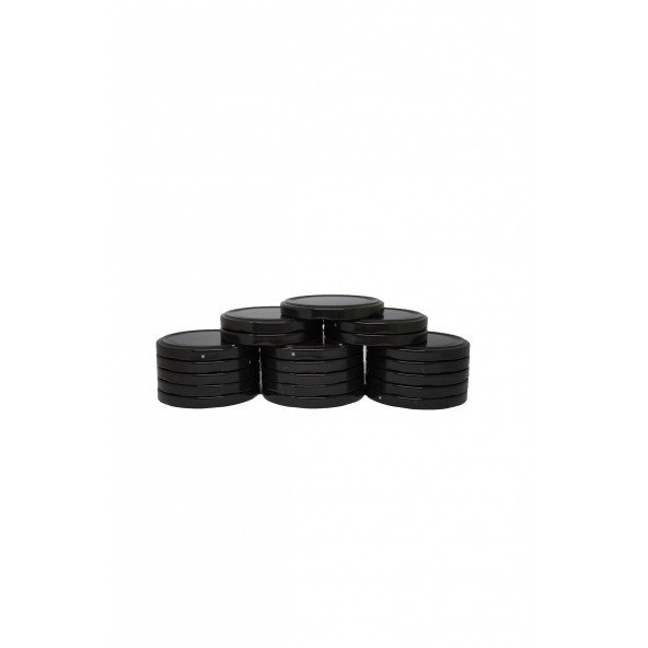 Standart Cam Kavanozlar İçin 82 mm Siyah Twist-Off Kavanoz Kapağı - 20'li Paket - 2
