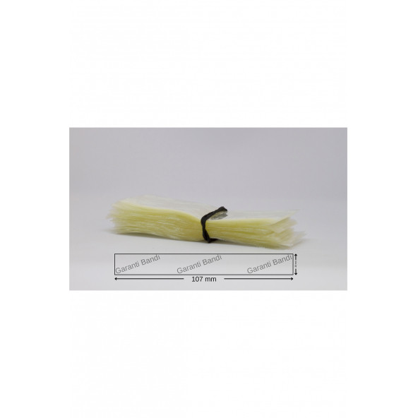 Standart Kavanoz Güvenlik Emniyet Bandı 100 Adet, 62-65mm Ağız Çapına Uygun, 107x30mm Boyut, Baskılı - 8