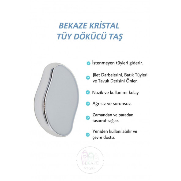 Modalucci Crystal Eraser Epilasyon Aleti, Tüy Dökücü, Tüy Silgisi, Kristal Taş Gümüş - 2