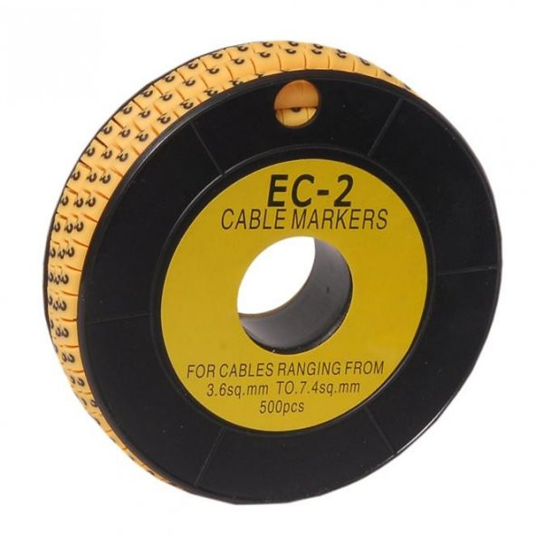 EC-2 "1" Numara Kablo Numaratörü - 500 Adet