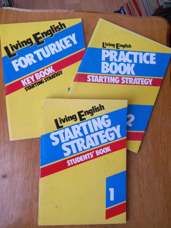 Living English   STARTING  STRATEGY   Student's Book  +  Practice Book  +  For Turkey  Key Book    ( Toplam 3 Kitap  )