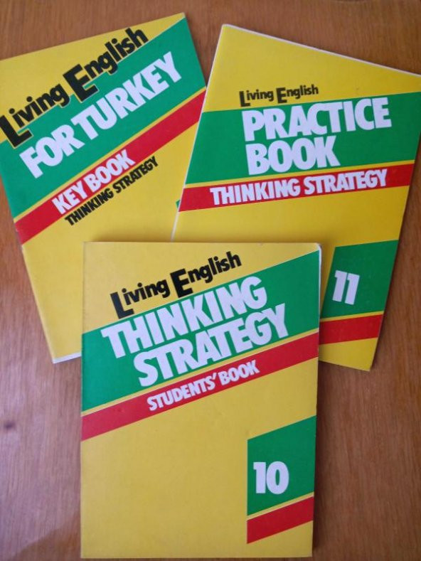 Living English  THINKING    STRATEGY   Student's Book  +  Practice Book  +  For Turkey  Key Book    ( Toplam 3 Kitap  )