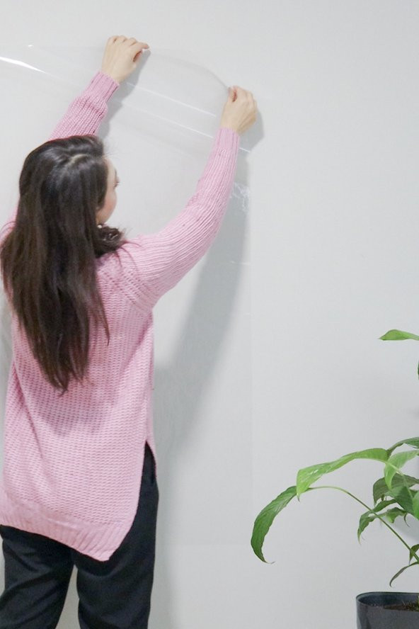 150 X 200 Şeffaf - Yapışkansız Tutunan Akıllı Kağıt * 1 Alana 1 Hediye * - 3