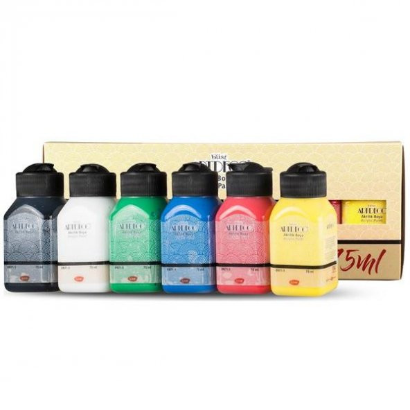 Artdeco Akrilik Boya 6x75 ML Set Canlı Renkler LV-Y-070I-AS1 ürün görseli