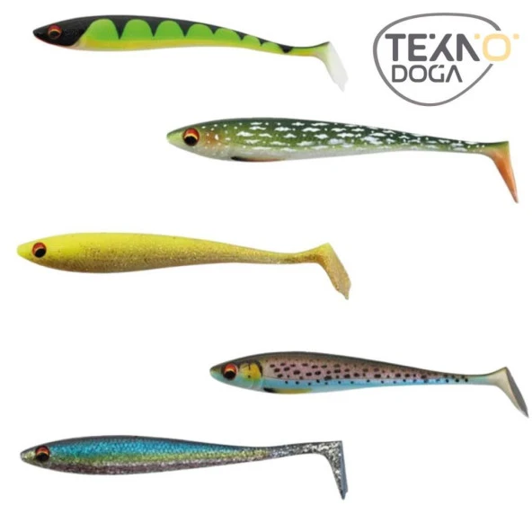 TEKNO DOĞA 12cm 12.5g İğnesiz Silikon Suni Yem 5ad - 4