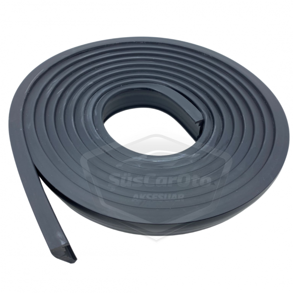 Üniversal Elastik Çamurluk Dodik Seti Poliüretan Çamurluk Kaplaması 45 mm x 6 metre Montaj Setli Siyah - Resim 3