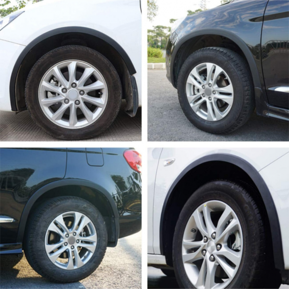 Üniversal Elastik Çamurluk Dodik Seti Poliüretan Çamurluk Kaplaması 45 mm x 6 metre Montaj Setli Siyah - Resim 9