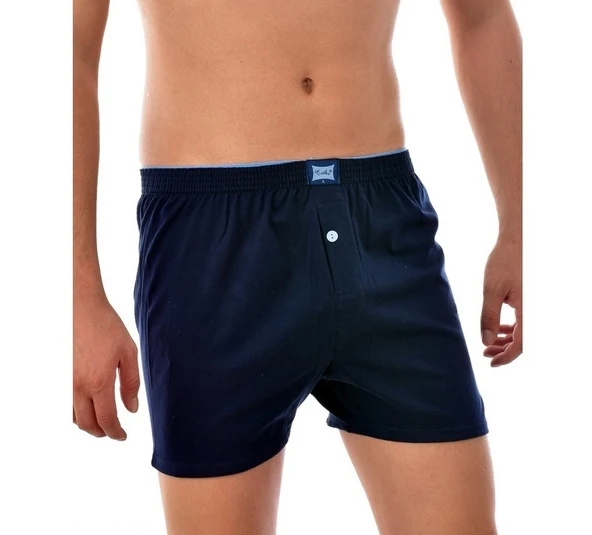 Tutku Erkek Penye Düğmeli Düz Boxer - 4