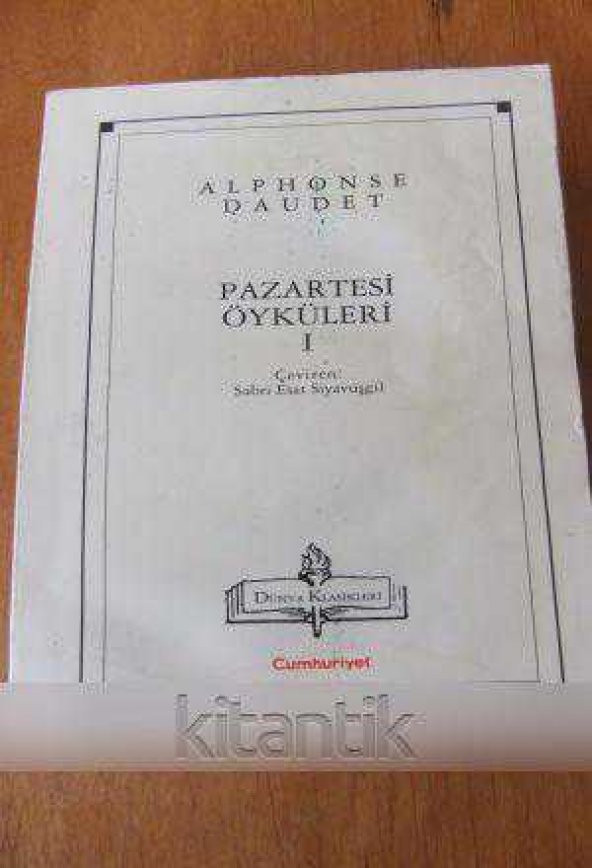 PAZARTESİ ÖYKÜLERİ    -    I -