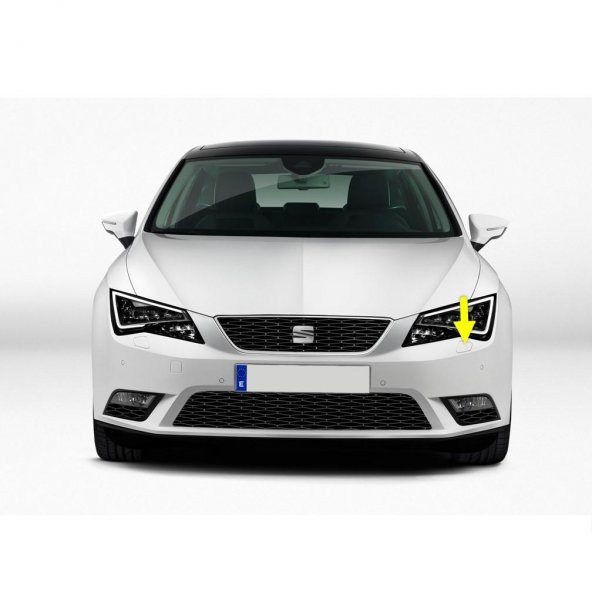 Seat Leon 3 2013-2016 Sol Ön Far Yıkama Kapağı 5F0807753