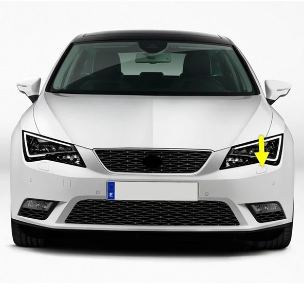 Seat Leon 3 2013-2016 Sol Ön Far Yıkama Kapağı 5F0807753 - 1