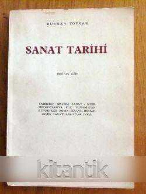 SANAT TARİHİ   CİLT- I