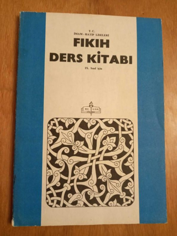 T.C. İmam Hatip Liseleri  FIKIH DERS KİTABI   IX. Sınıf İçin