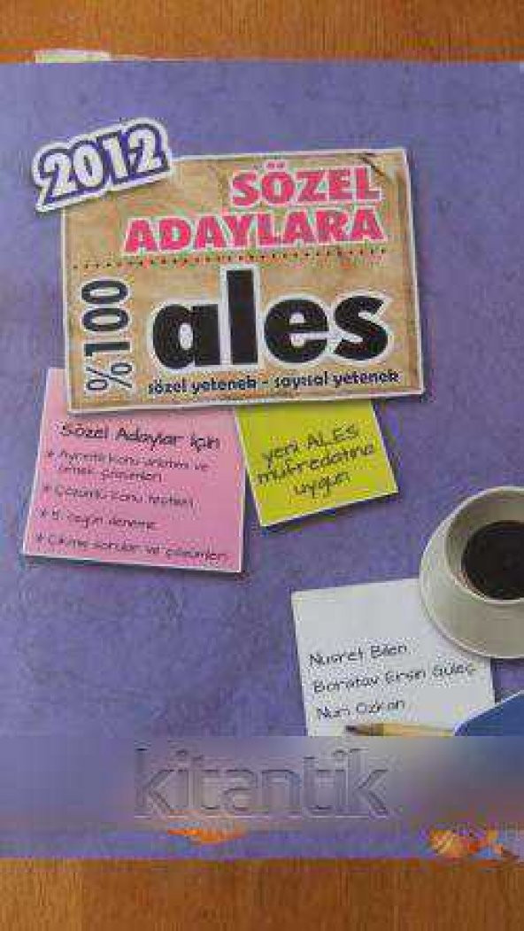 SÖZEL ADAYLARA % 100  ALES   sözel yetenek - sayısal yetenek  2012