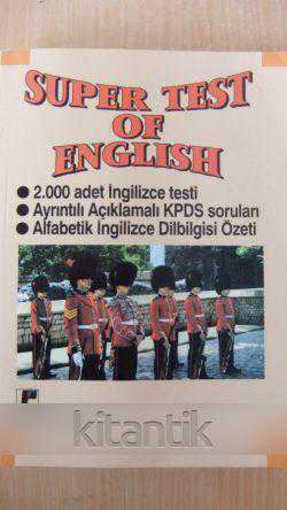 SUPER TEST OF ENGLISH