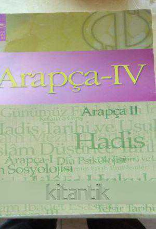 ARAPÇA  - IV