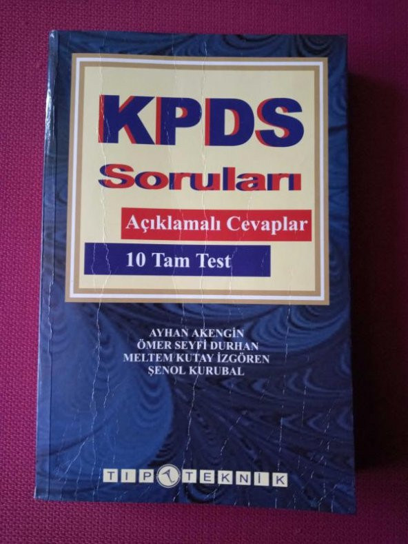 KPDS  SORULARI  /  Açıklamalı Cevaplar  -  10 Tam Test - 1