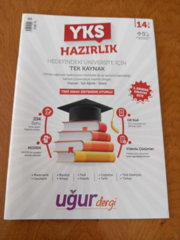 YKS HAZIRLIK - UĞUR DERGİSİ - 14. SAYI / Hedefinizdeki Üniversite için Tek Kaynak - Tüm Dersler