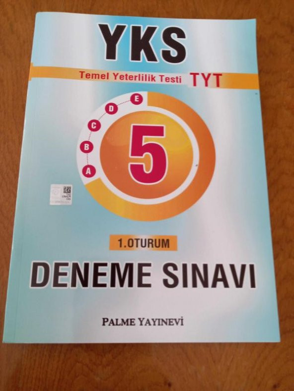 YKS   / TEMEL YETERLİLİK TESTİ - 5   *   1.  OTURUM   DENEME SINAVI