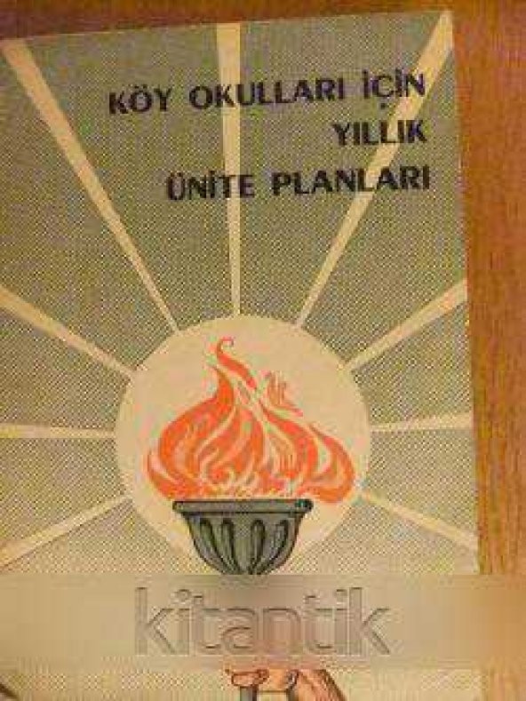 KÖY OKULLARI İÇİN  YILLIK ÜNİTE PLANLARI - 1