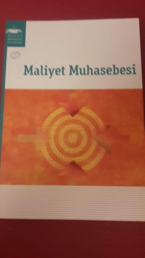MALİYET MUHASEBESİ - 1