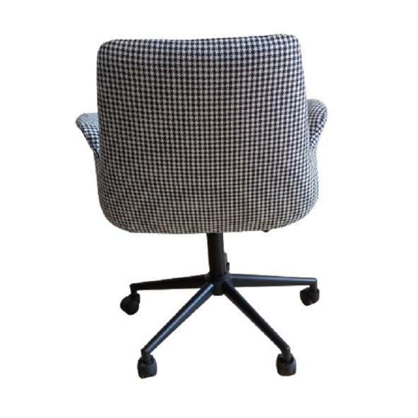 Büro Sandalyesi Döküm Süngerli Siyah Metal Ayaklı - 3