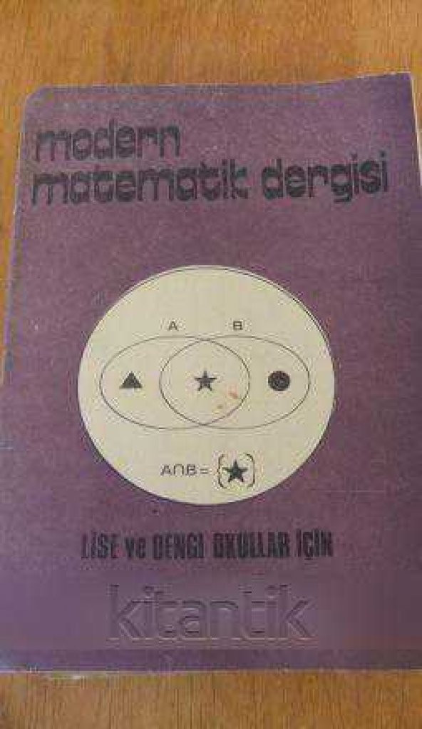 MODERN MATEMATİK DERGİSİ / LİSE VE DENGİ OKULLAR İÇİN Sınıf: II Sayı: 8