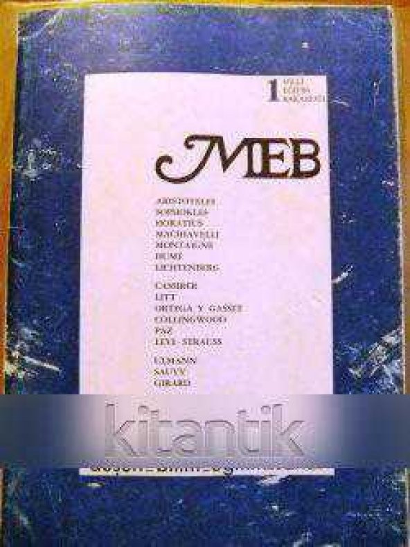 MEB  düşün - bilim - eğitim - sanat    Yıl: 1  Sayı: 1    EKİM  KASIM  ARALIK   1979 ürün görseli