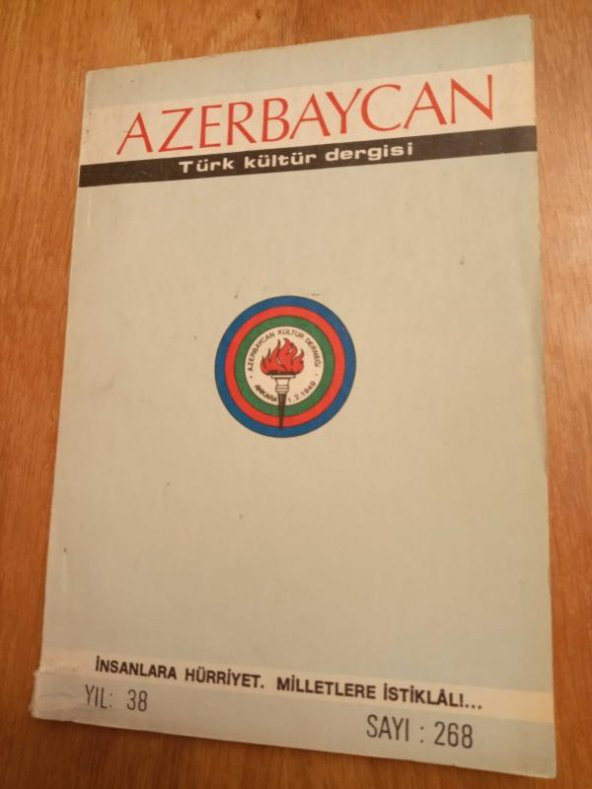 AZERBAYCAN TÜRK KÜLTÜR DERGİSİ  *   YIL:  38   -  SAYI:  264
