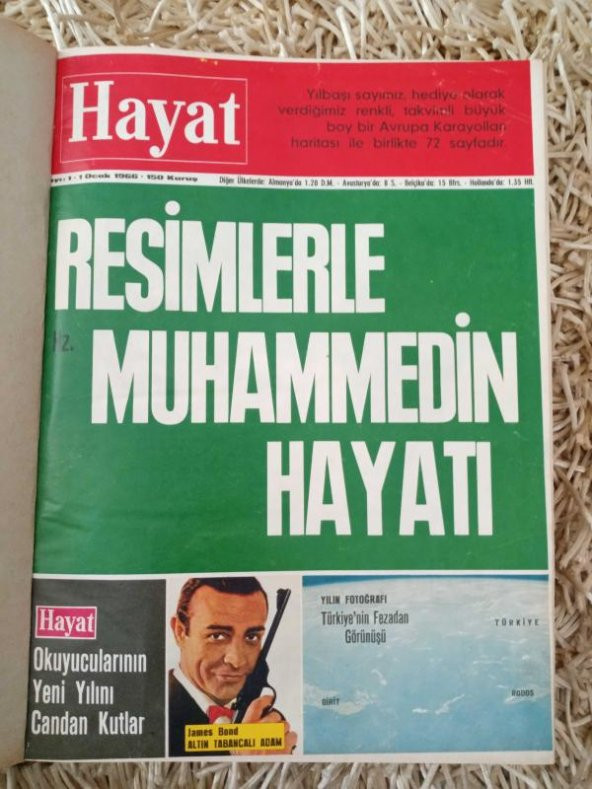 HAYAT HAFTALIK MECMUA 1966   /    Sayı: 1 ( 1  OCAK  1966 ) SAYI: 16    ( 14  NİSAN  1966  )   SIRALI  16   Mecmua  * TÜM EKLERİ İÇLERİNDEDİR.