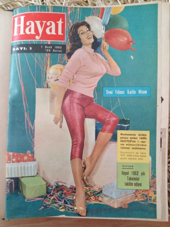 HAYAT HAFTALIK MECMUA 1962   /    Sayı: 1 ( 1  OCAK  1962 ) SAYI: 26    ( 21  HAZİRAN  1962  )   SIRALI  26   Mecmua  * TÜM EKLERİ İÇLERİNDEDİR.