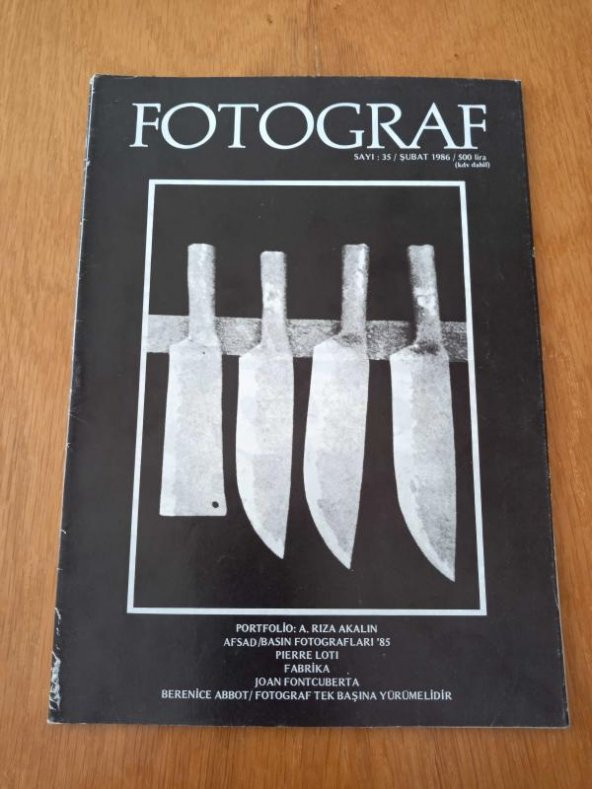 FOTOGRAF  Sayı: 35  /  ŞUBAT  1986
