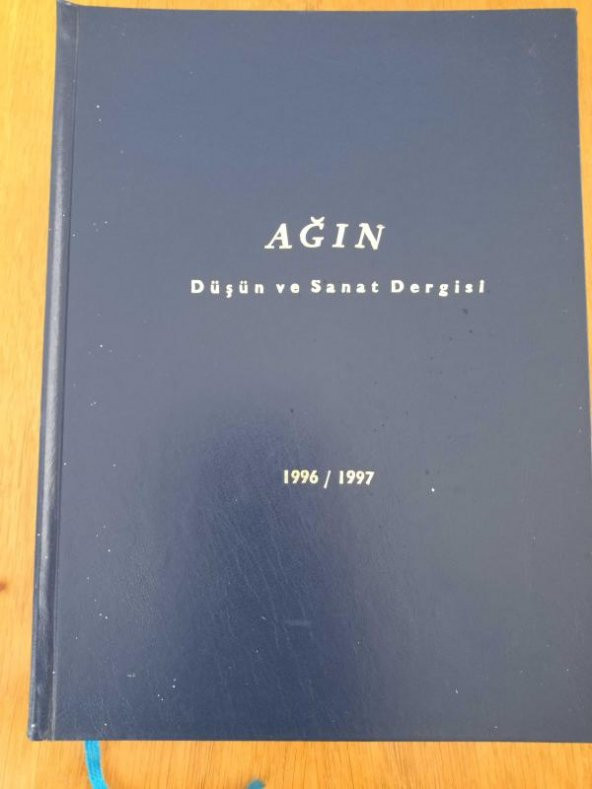 AĞIN Düşün ve Sanat Dergisi * Ayda bir yayınlanır. OCAK-ŞUBAT   1996 SAYI:53-54 'den BAŞLAYARAK SIRALI OLARAK  KASIM-ARALIK 1997 SAYI: 75-76   DAHİL