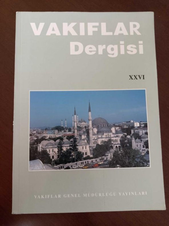 VAKIFLAR DERGİSİ Sayı: XXVI ürün görseli