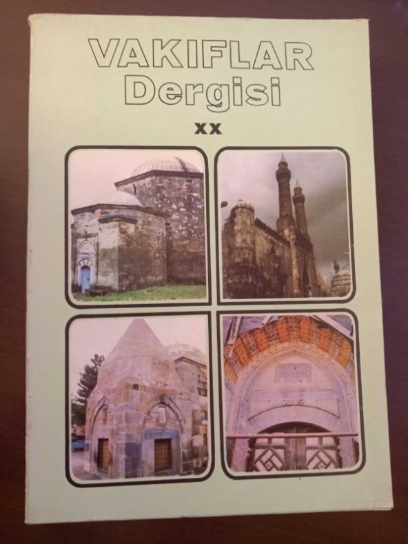 VAKIFLAR DERGİSİ Sayı: XX ürün görseli 1