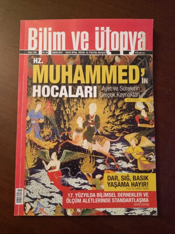 BİLİM ve ÜTOPYA  Aylık Bilim,Kültür ve Politika Dergisi  Sayı:246 * Haziran  2014 / Hz. MUHAMMED'in  HOCALARI Ayet ve Surelerin Gerçek Kaynakları