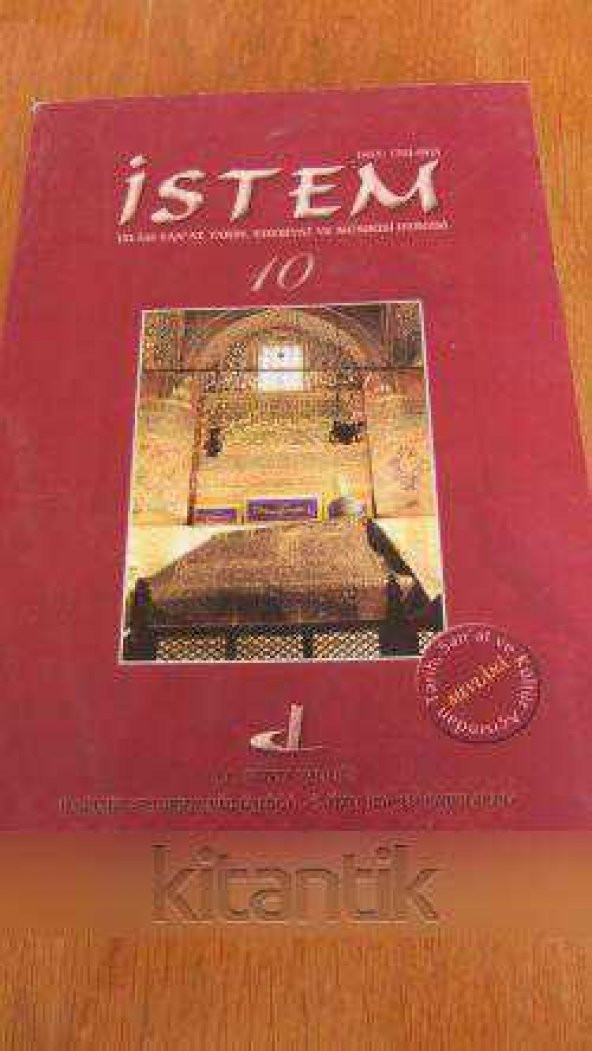 İSTEM  İslam San'at,Tarih,Edebiyat ve Musıkisi Dergisi  *  Sayı: 10 * 2007 ürün görseli