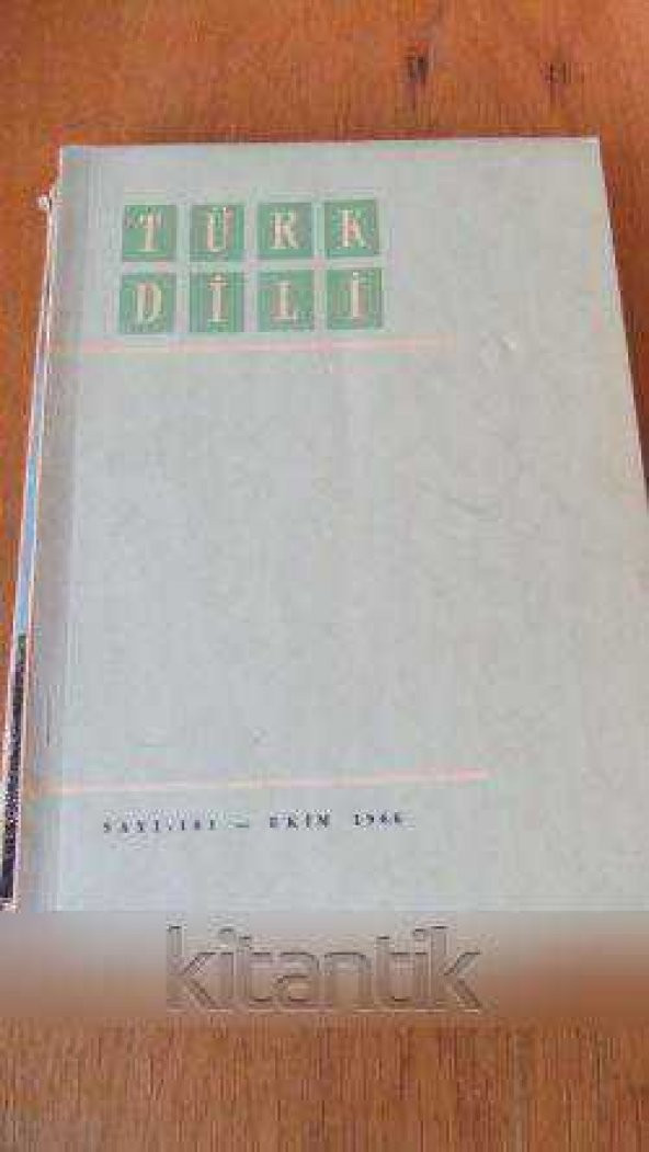 TÜRK DİLİ  *  Sayı: 181 - EKİM    1966
